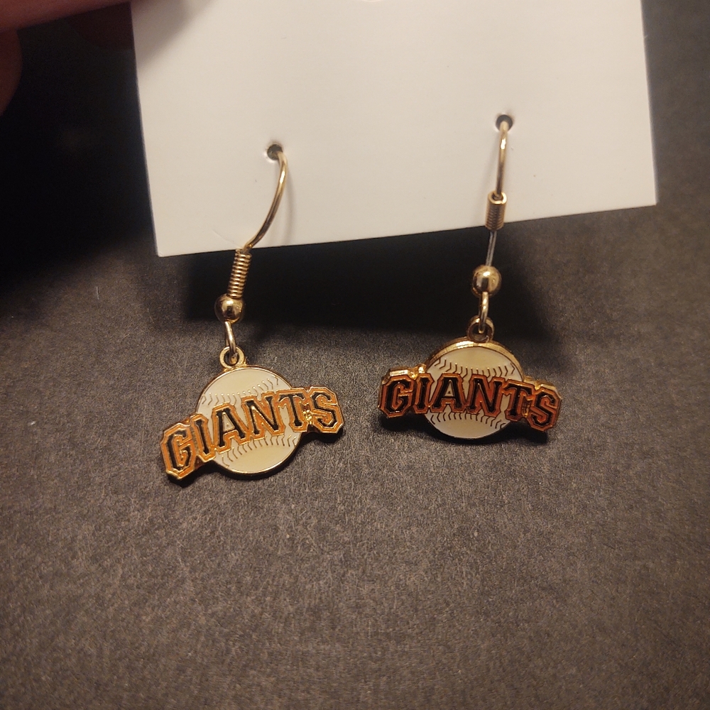 Gold giants earrings